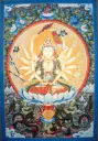 Lhamo Cunde Thangka – Floral Dragon Assembly – Mother of Buddhas