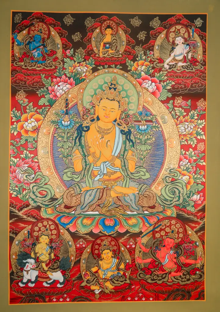 Mañjughoṣa Manjushri Thangka – Marthang Wisdom Assembly