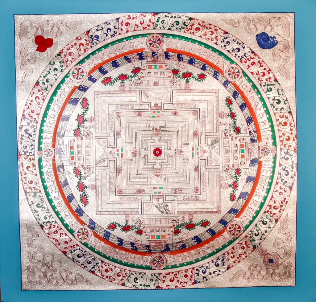 The Sacred Story of the Silver Kalachakra Mandala