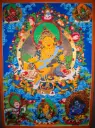 Five Jambhalas Thangka – 24K Gold – Prosperity of the Heart