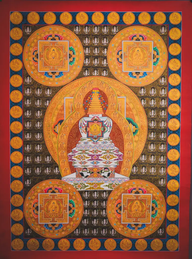Enlightenment Stupa Mandala – Shakyamuni & Medicine Buddha