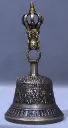 Ashtamangala Bell with Nine‑Spoked Vajra Crown