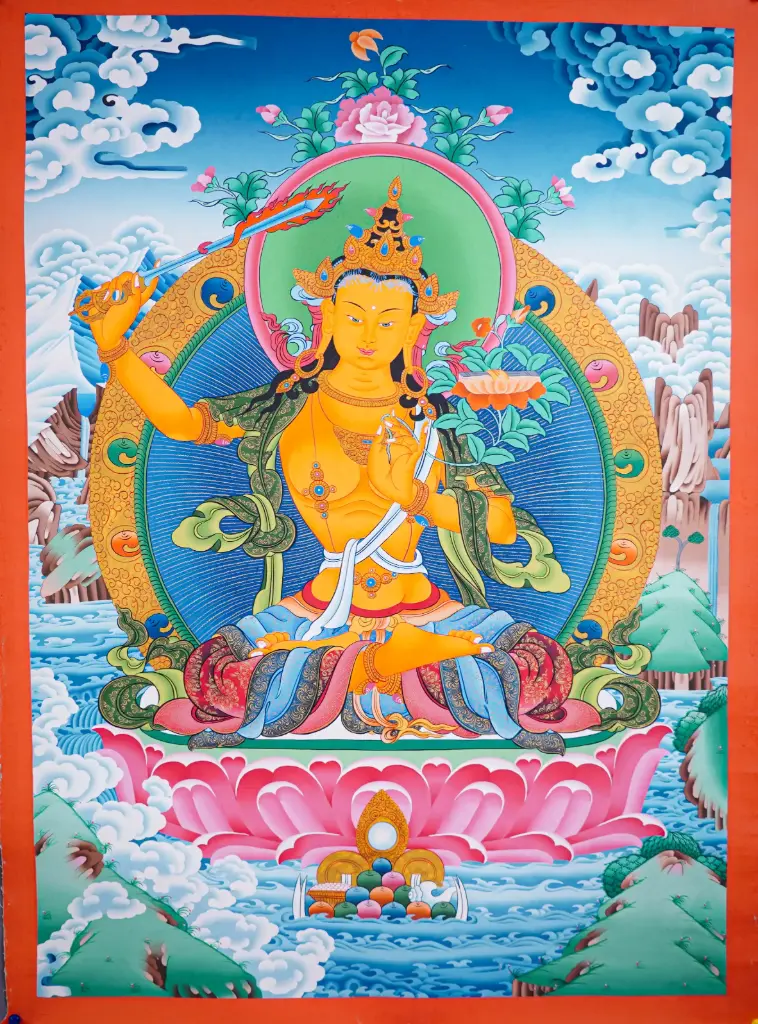 Manjushri Thangka (Lord of Transcendent Wisdom)