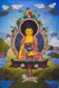 Shakyamuni Buddha Thangka – Silk Applique