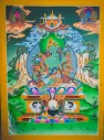 Green Tara Thangka – Healing Trinity Assembly