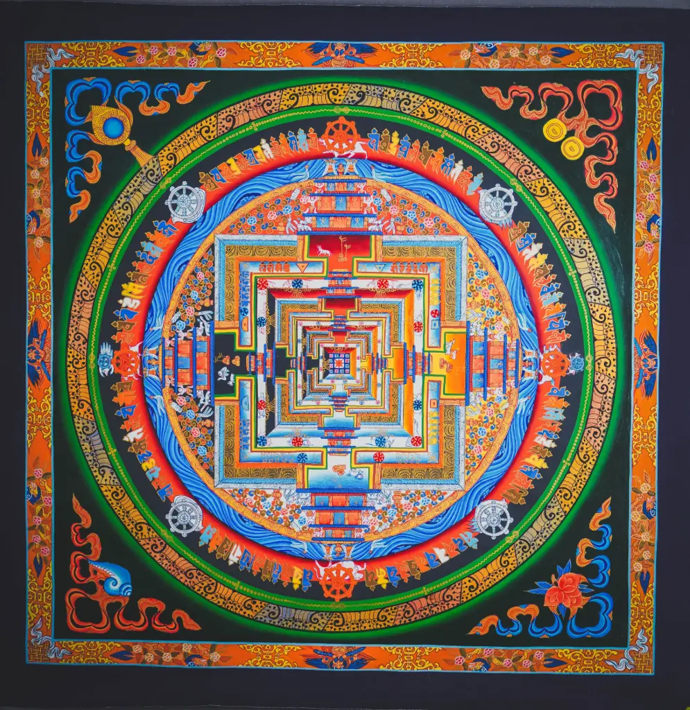 Kalachakra Mandala Thangka – The Sacred Wheel of Time 