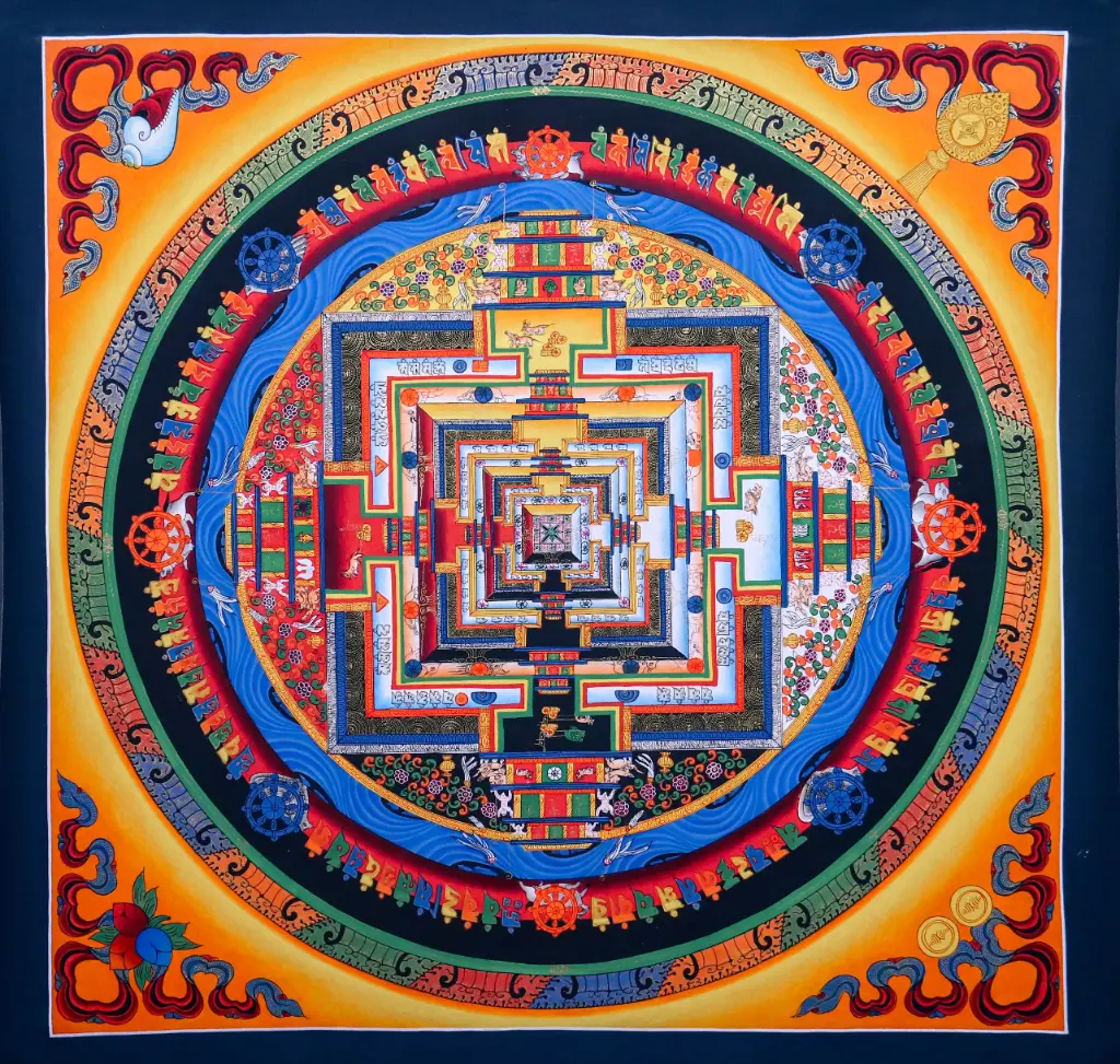 Kalachakra Mandala Thangka – The Sacred Wheel of Time 
