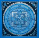 Sky Blue Kalachakra Mandala Thangka