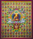 Shakyamuni Buddha Thangka (108 Buddhas Assembly) Light of Timeless Awakening