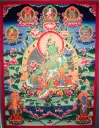 Green Tara Thangka – Grand Menri Landscape – Sanctuary of Fearless Action