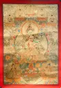Green Tara Thangka – Five Dhyani Assembly