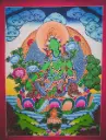 Green Tara Thangka – Menri Terrestrial Landscape