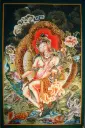 White Tara Thangka – Mistress of Nature Paubha – The Forest of Longevity