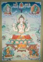 Chenrezig Thangka – Karma Gadri Masterpiece – Essence of Boundless Compassion