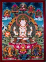 Avalokiteshvara Thangka – Rigsum Gonpo Assembly