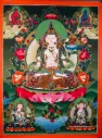 Mahasthamaprapta Thangka – Five Deity Assembly
