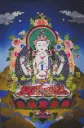 4-Armed Chenrezig Thangka – Silk Applique