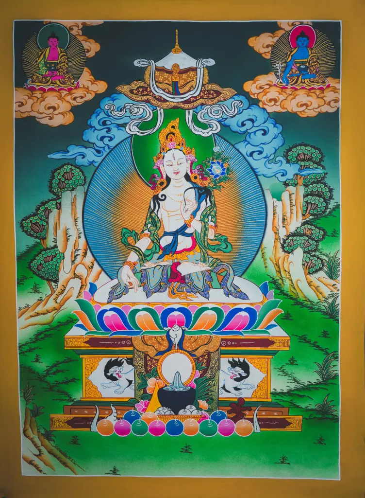 White Tara Thangka – Healing Trinity Assembly