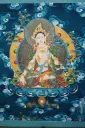 White Tara Thangka – Celestial Cloud Assembly